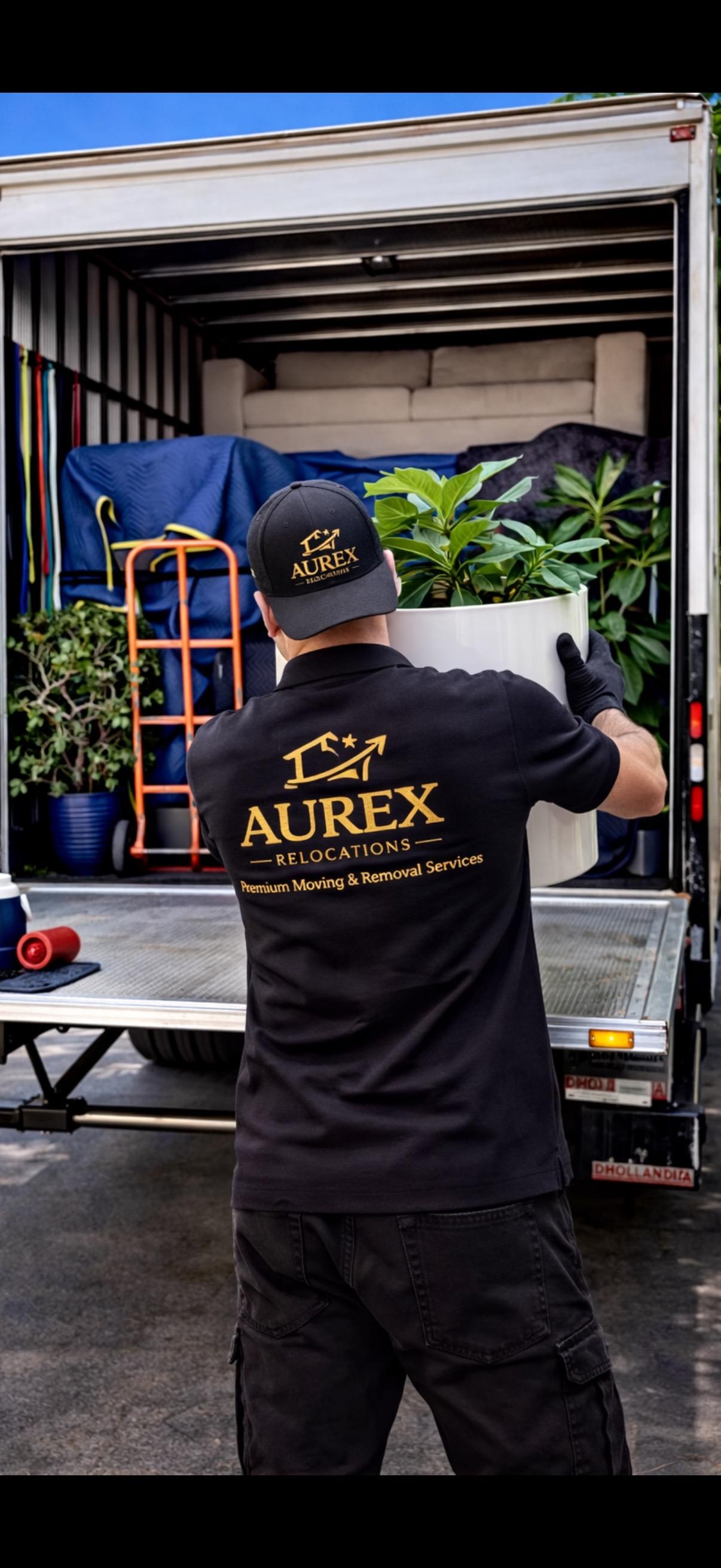 Mover loading a plant into the truck